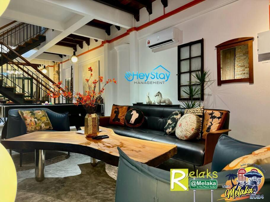 Heritage House 16Pax Riverview 3 Mins Walkjonker Villa Malacca Exteriör bild